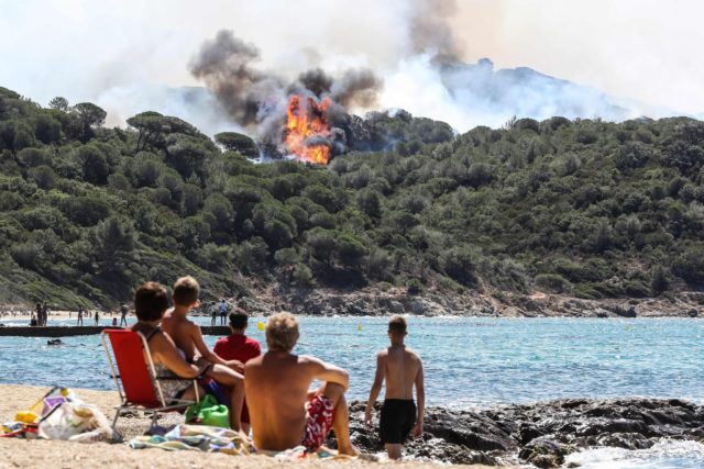 Image of the day: France is burning. By Valery Hache/Agence France-Presse — Getty Images [h/t The New York Times]