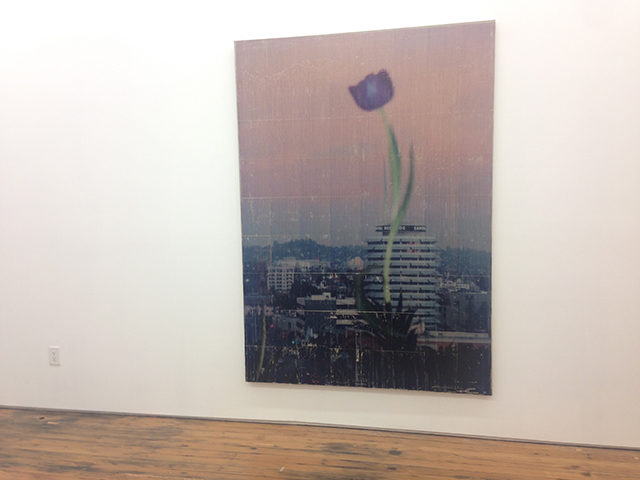 A Parker Ito transfer painting in the office of Chateu