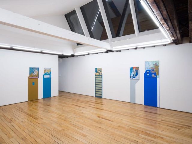 Installation view, Maryam Hoseini, Of Strangers and Parrots, Rachel Uffner Gallery
